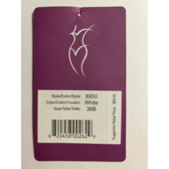 Dominique Women's Longline Corset Full Figure Bustier Bra #8950 White 36B - Picture 10 of 12